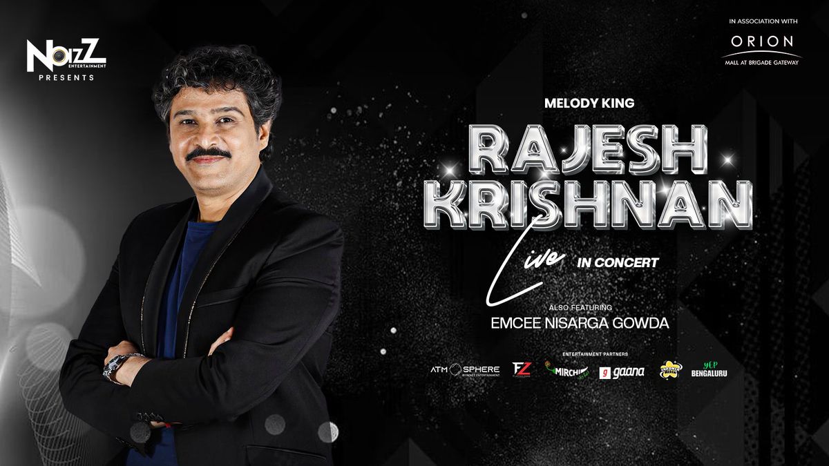 Rajesh Krishnan Live in Concert, 26 July | Event in Bangalore | AllEvents