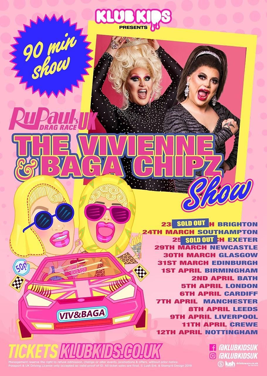 Klub Kids Exeter Presents The Vivienne Baga Chipz Show Ages 14 Exeter Phoenix 29 October