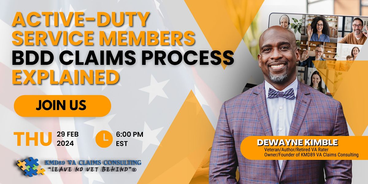 Active-Duty Service Members/Military Spouses BDD Claims Process ...