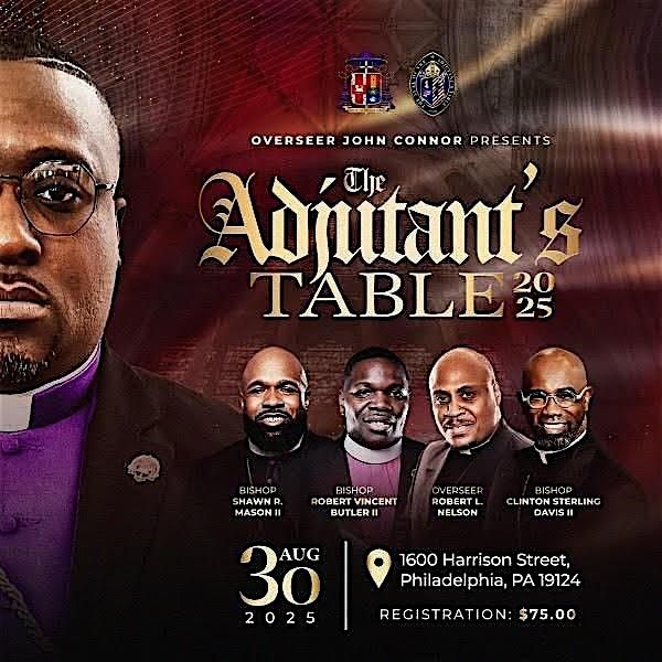 The Adjutants Table 2025, 30 August | Event in Philadelphia | AllEvents
