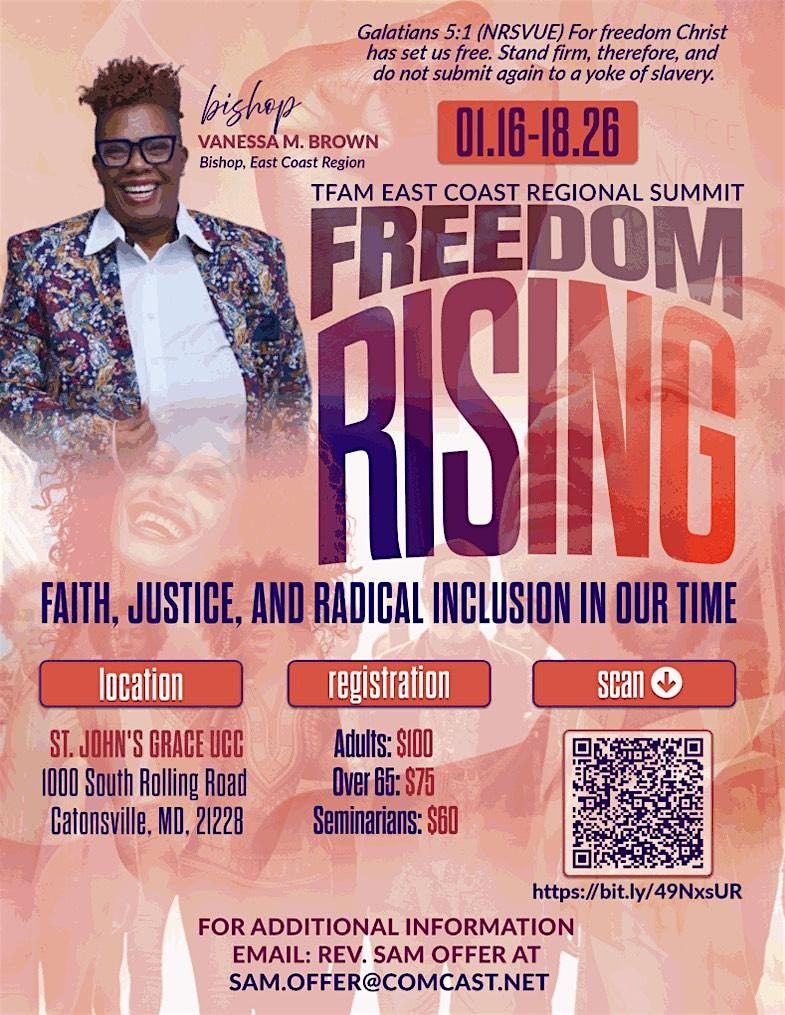 Freedom Rising: Faith, Justice, and Radical Inclusion in Our Time, 16 January | Event in Baltimore | AllEvents