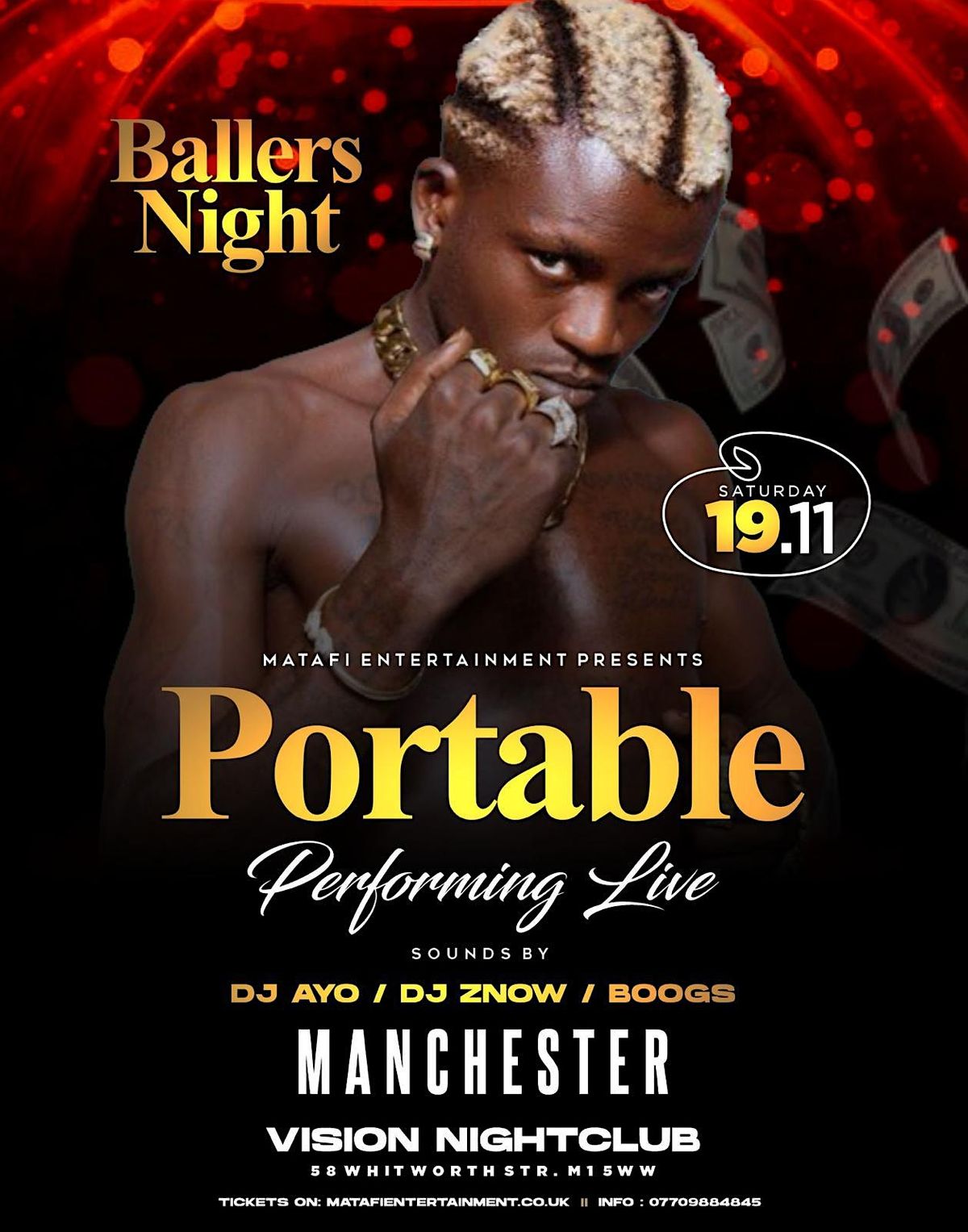 Portable Live In Manchester, Vision Club Manchester, November 19 to