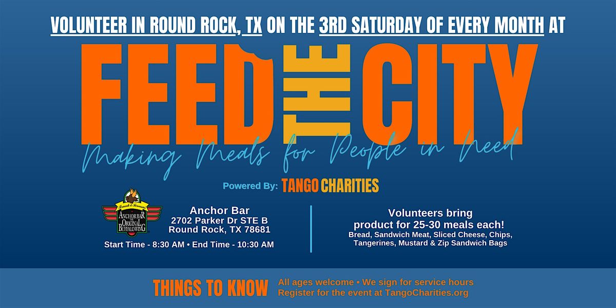 Feed The City Round Rock: Making Meals for People In Need | Event in Round Rock | AllEvents