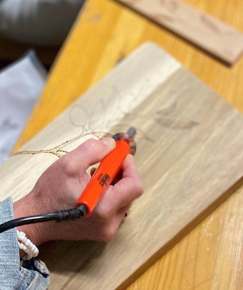 DIY pakket houtbranden vierkante snijplank | Astrid Brouwers