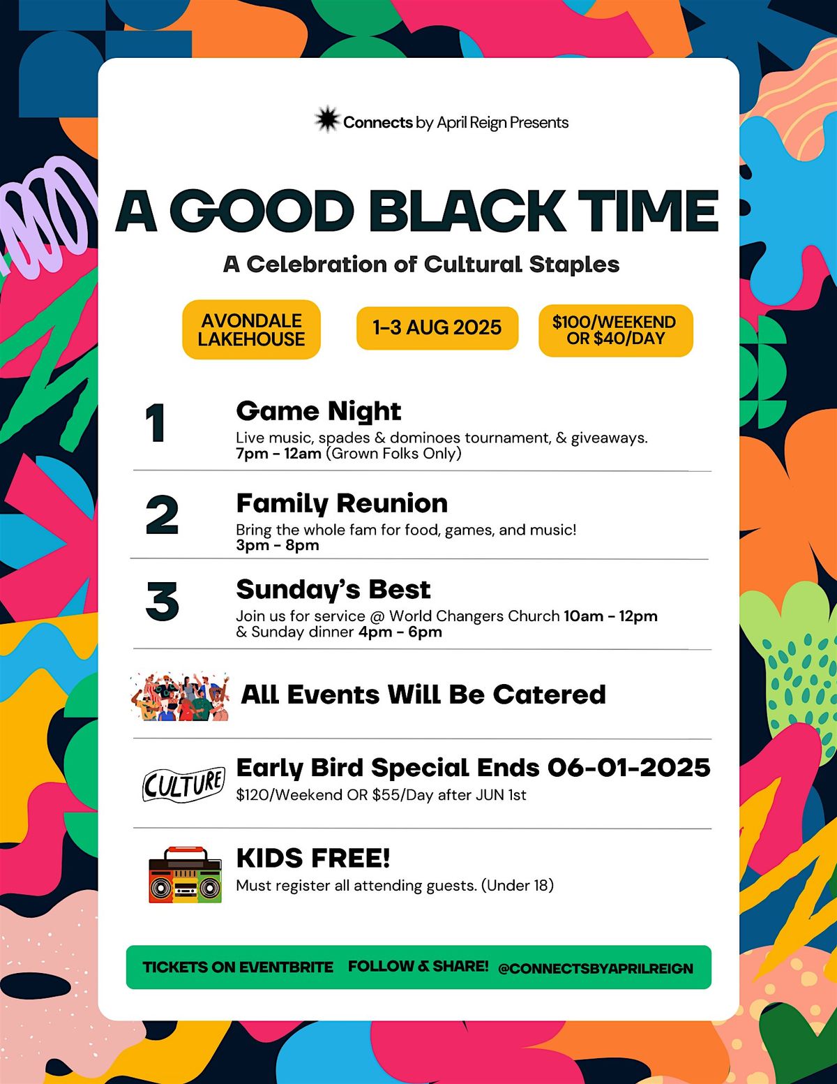 A Good Black Time, 1 August | Event in Avondale Estates | AllEvents