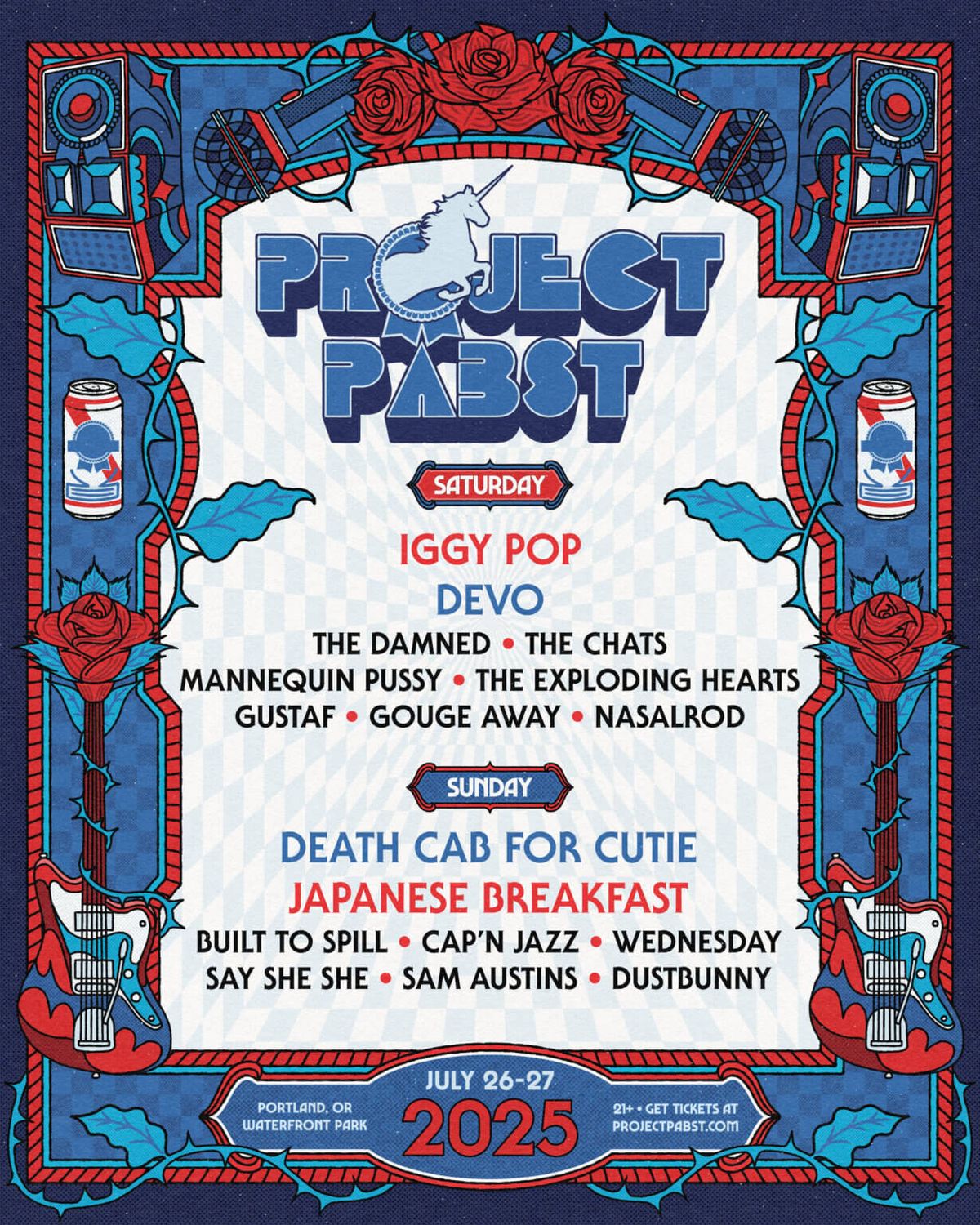 2025 Project Pabst Festival - Saturday at Tom McCall Waterfront Park, 26 July | Event in Portland | AllEvents