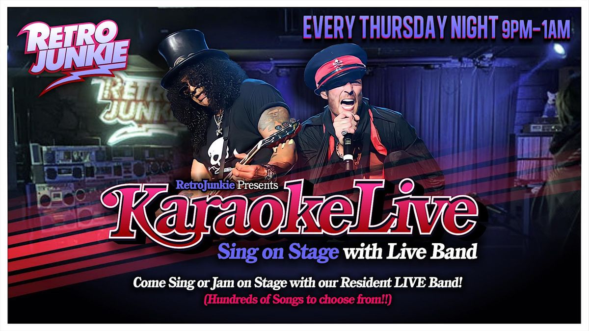Live Band Karaoke Thursdays Retro Junkie, Retro Junkie, Walnut Creek