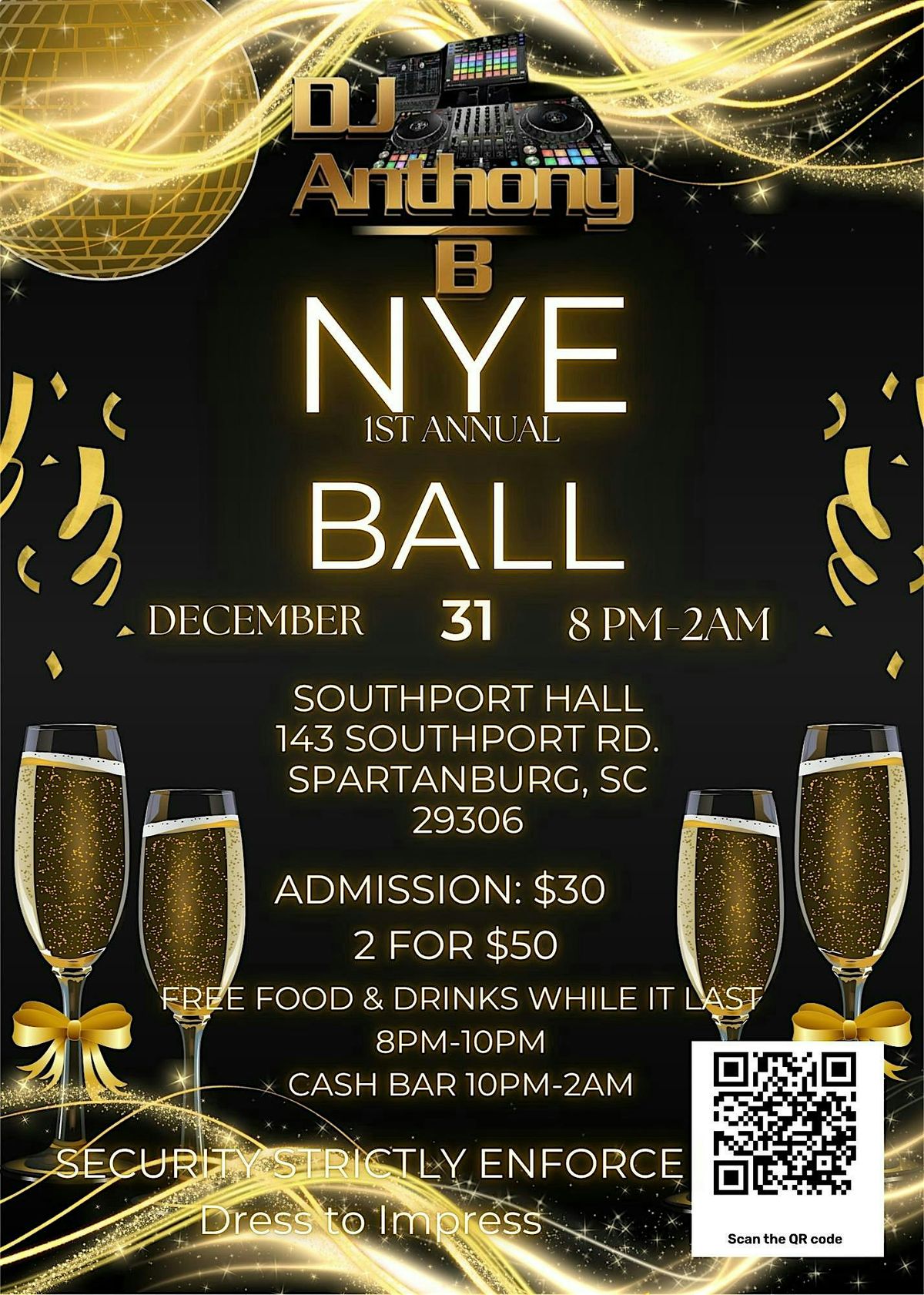 Dj Anthony Bs 1st Annual New Years Eve Ball