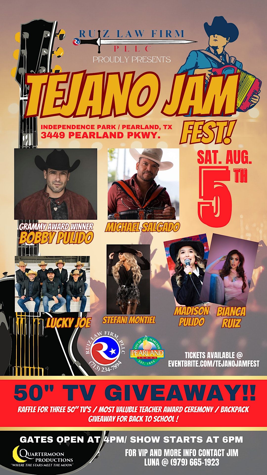 Tejano Jam Fest!, Independence Park, Pearland, August 5 2025 AllEvents.in