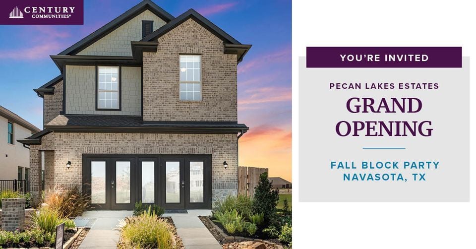 Grand Opening Fall Block Party in Navasota, Pecan Lakes Estates by