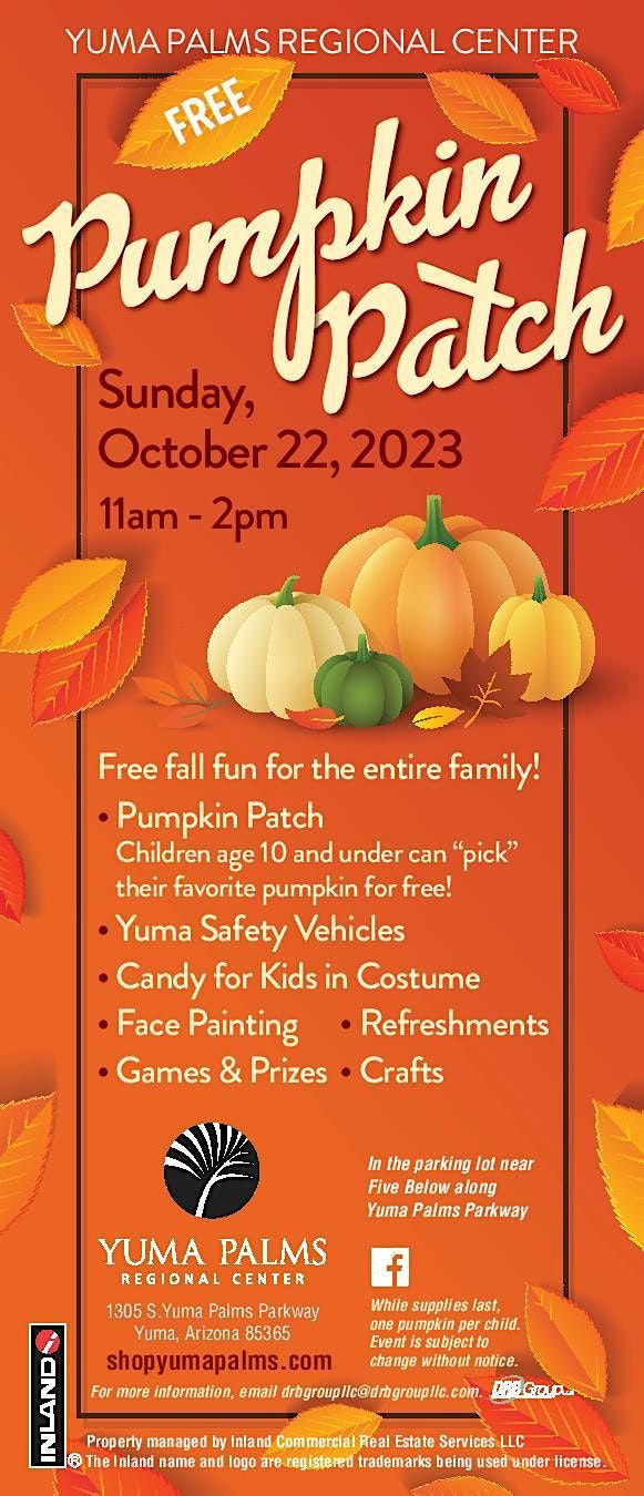 Pumpkin Patch Event at the Yuma Palms Regional Center, Yuma Palms
