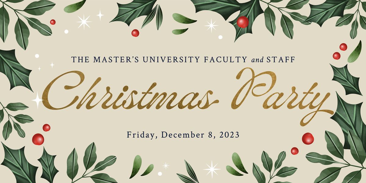 2023 TMU Faculty & Staff Christmas Party, The Master's University Music Recital Hall, Santa