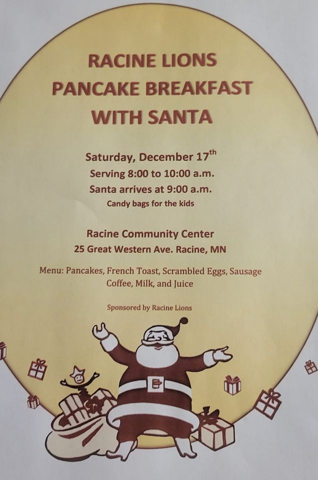 Racine Lions Breakfast with Santa, Racine City Hall and Community