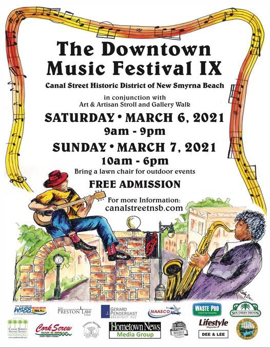 Downtown Music Festival Ix Canal Street Historic District New Smyrna Beach March 6 To March 7 Allevents In Downtown Music Festival Ix Canal Street Historic District New Smyrna Beach March 6 To March 7 Allevents In
