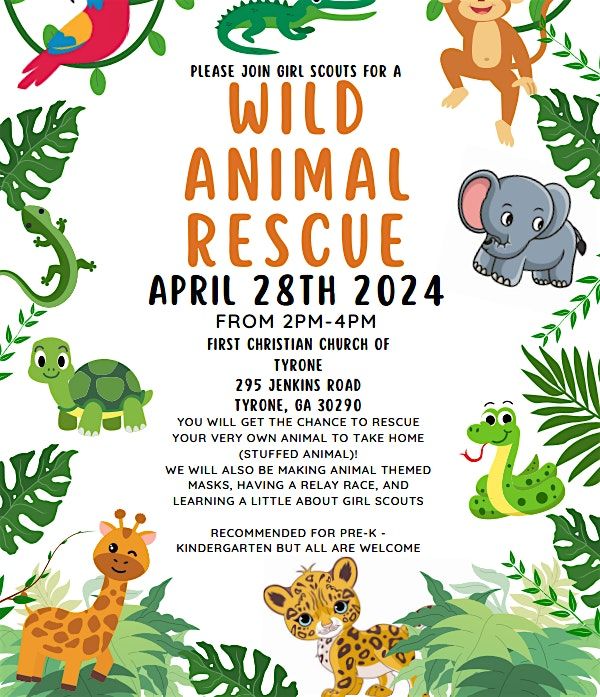 Wild Animal Rescue, First Christian Church, Tyrone, 28 April 2024 ...