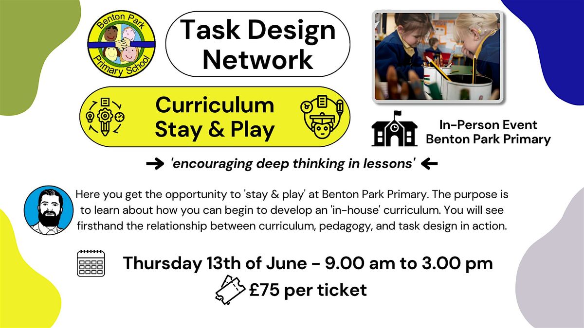 Primary Task Design - Curriculum Stay & Play, Benton Park Primary ...