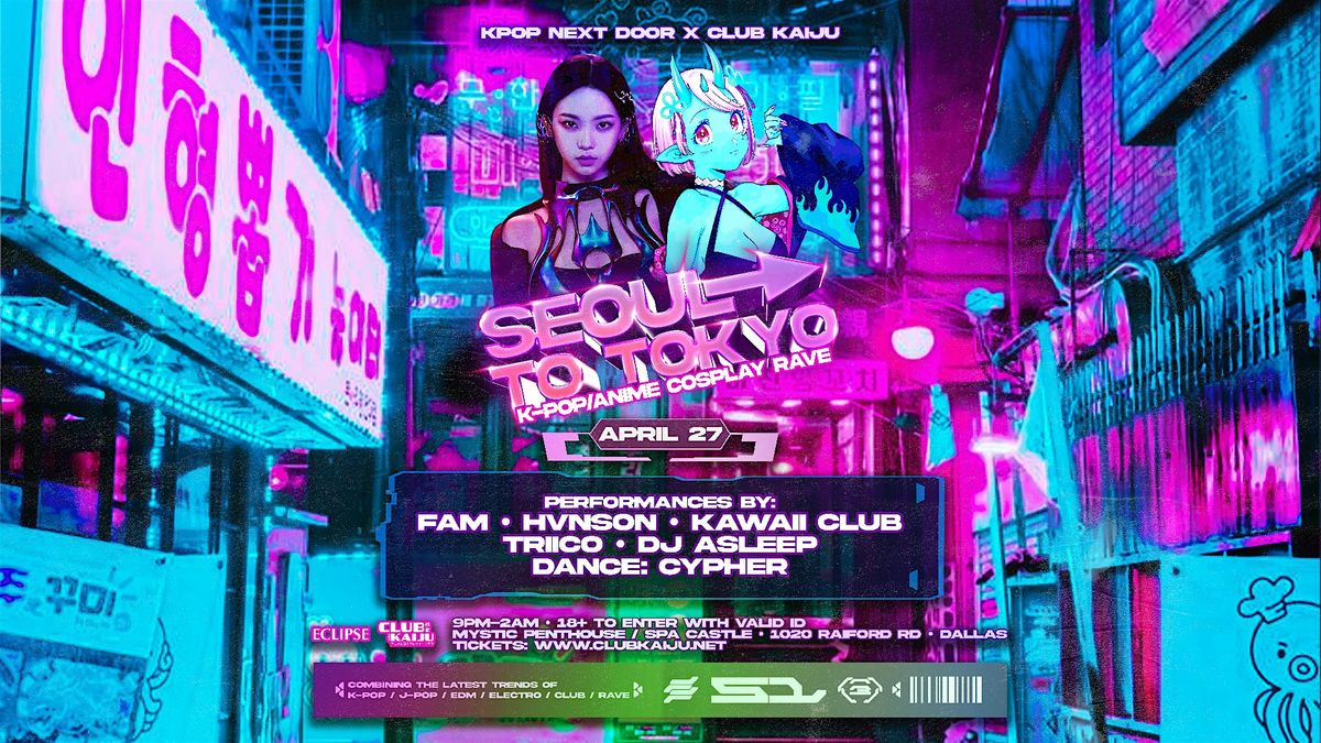 Seoul To Tokyo: KPop/Anime Cosplay Rave, Spa Castle Inc, Carrollton, 27 ...