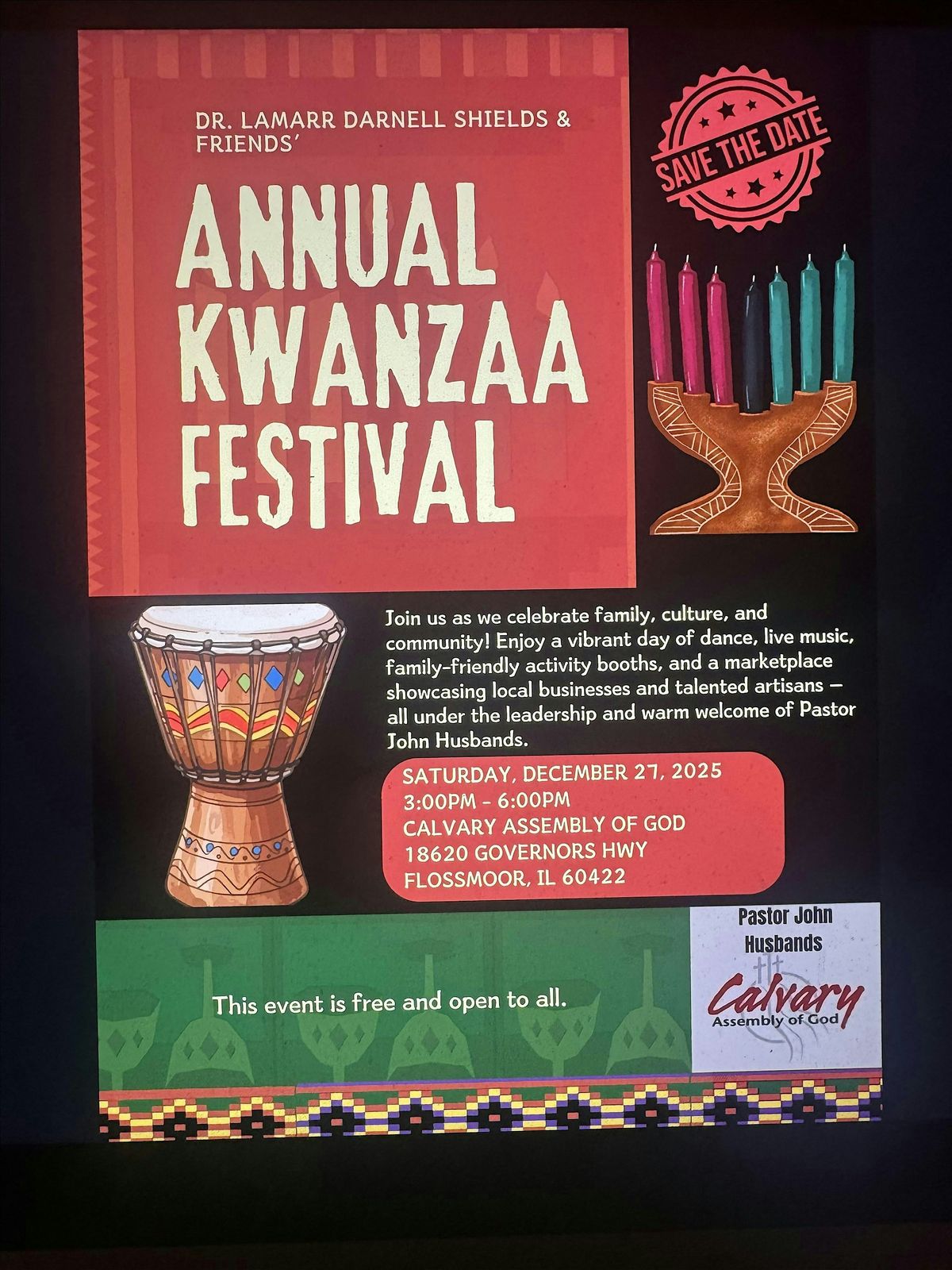 Annual Kwanzaa Festival – Chicago Edition, 27 December | Event in Flossmoor | AllEvents