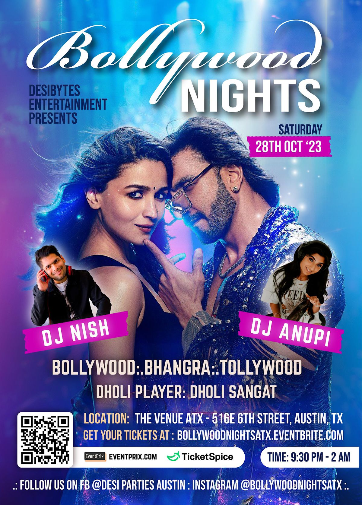 Bollywood Nights ATX Biggest Bollywood Dance Party . DJ NISH . DJ