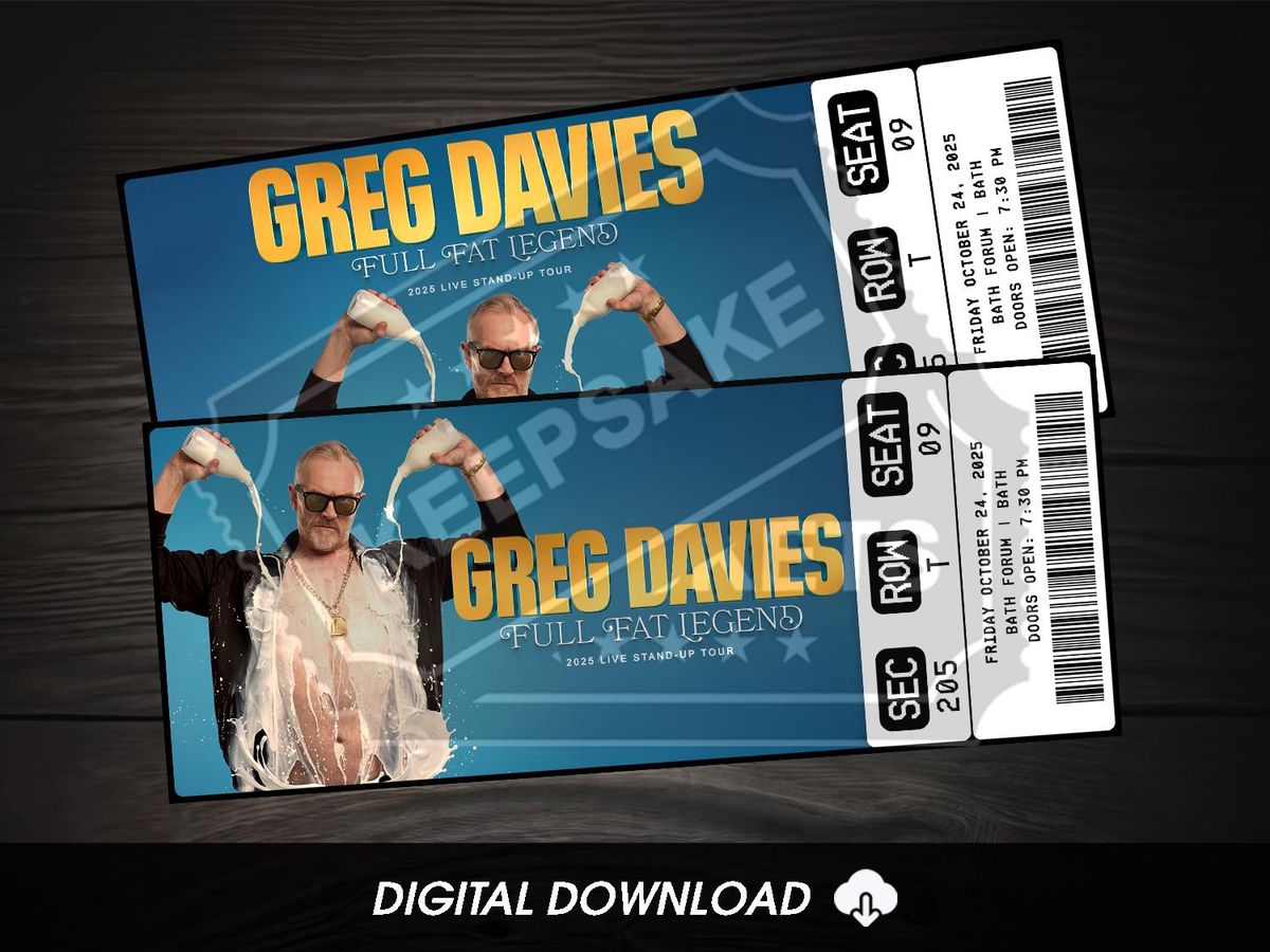 Greg Davies Bath Tickets, 25 October | Event in Bath | AllEvents