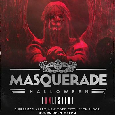 The Unlisted Rooftop Halloween Costume Saturday party 2023 live DJs ...