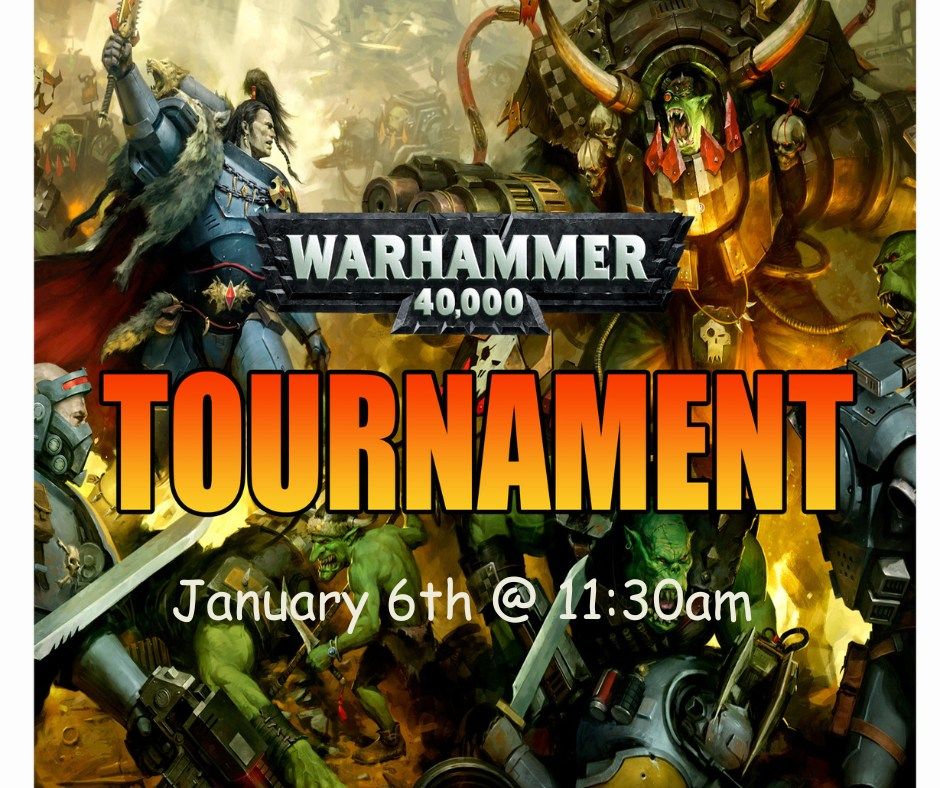 Warhammer 40K Tournament, 3396 S Church St, Burlington, NC 272159150
