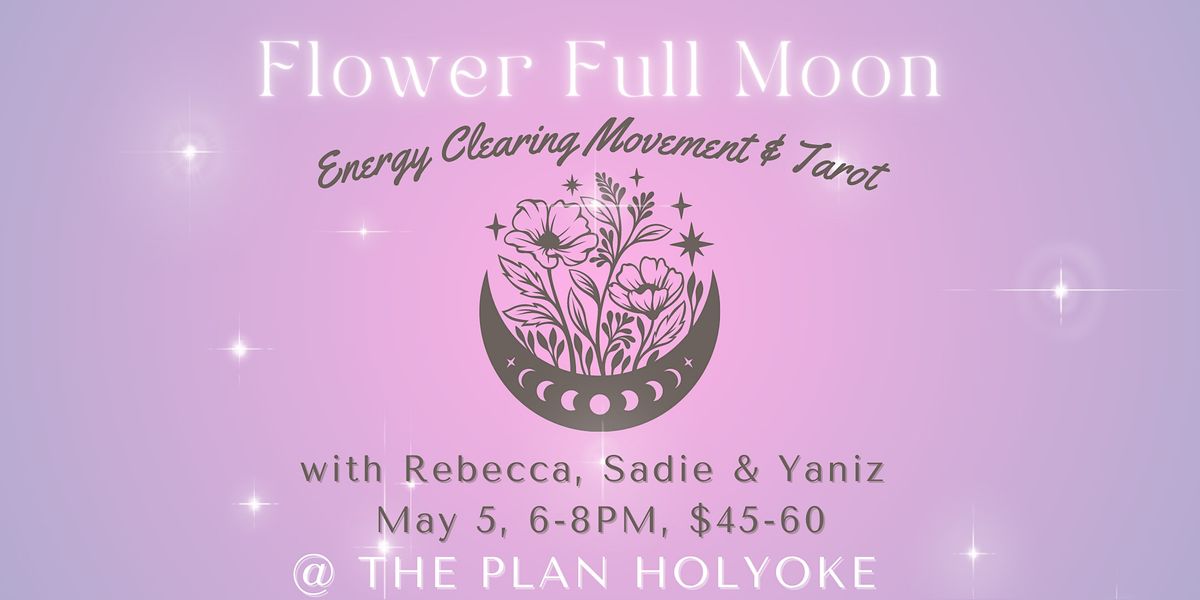 Flower Full Moon Energy Clearing Movement and Tarot, The Plan, Holyoke