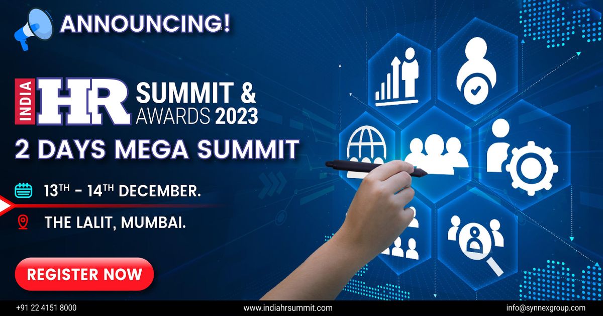 India HR Leadership Summit & Awards 2023, The Lalit Mumbai, 13 December ...
