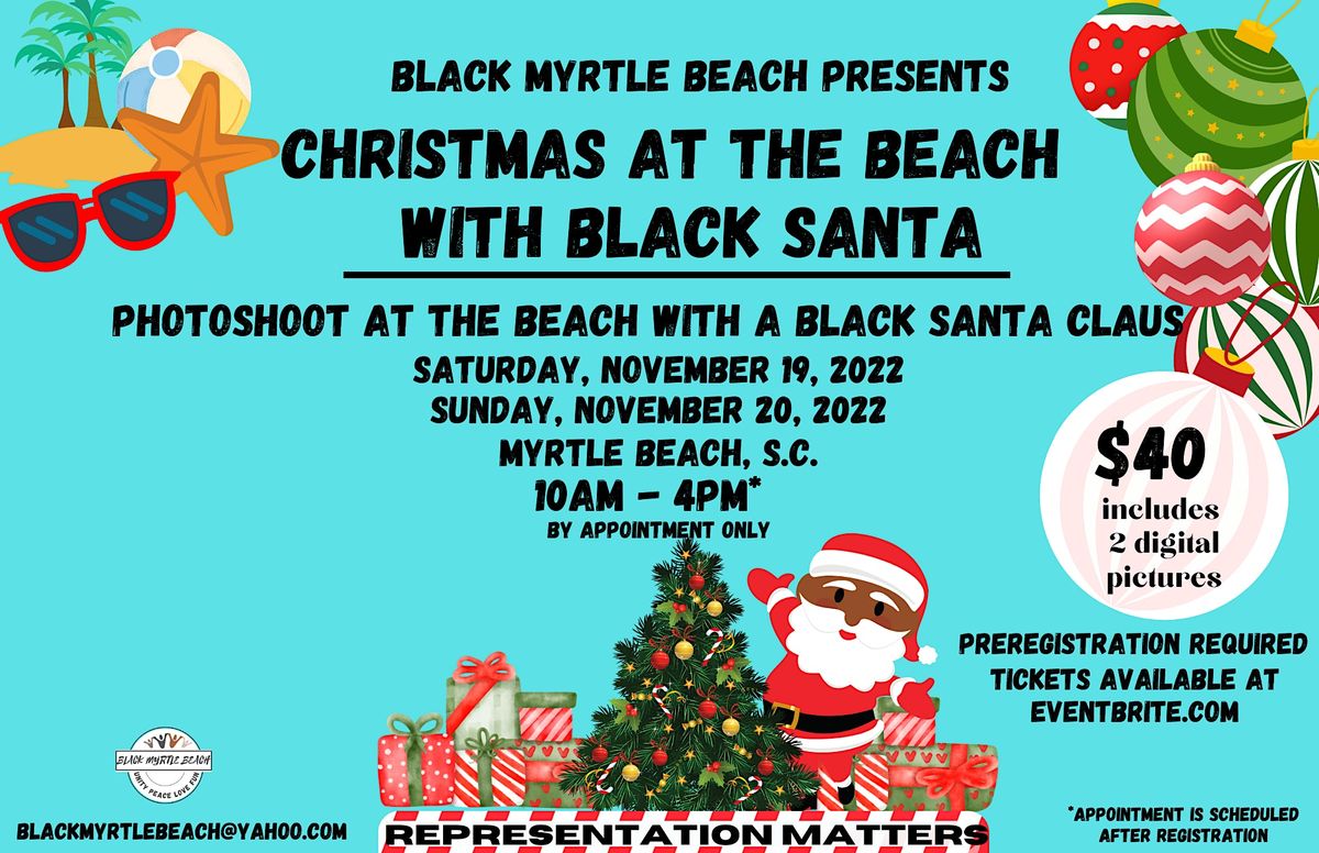 Black Santa Christmas Photoshoot at the Beach, November 19 2022 | AllEvents.in