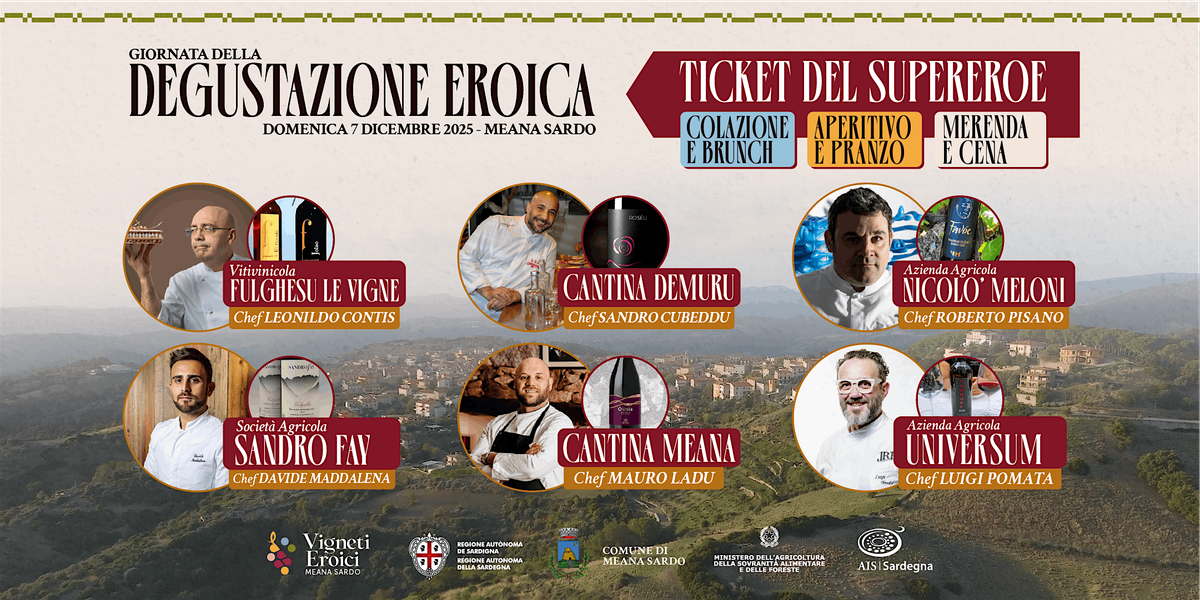 Degustazione Supereroica - dalla colazione alla cena, 7 December | Event in Meana Sardo | AllEvents