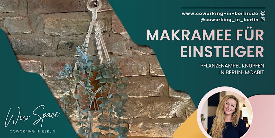 MAKRAMEE FÜR EINSTEIGER PFLANZENAMPEL KNÜPFEN IN BERLIN-MOABIT | Event in Berlin | AllEvents