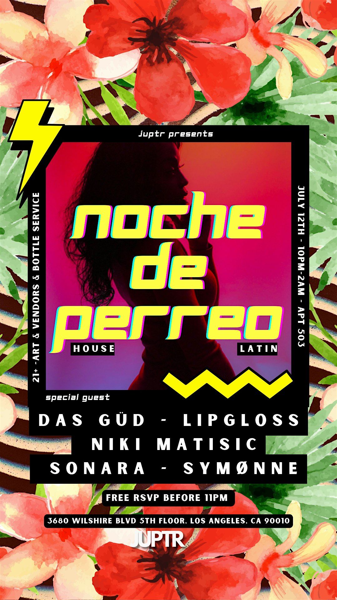 NOCHE DE PERREO: LATIN & HOUSE ROOFTOP PARTY, Apt 503 Lounge, Los