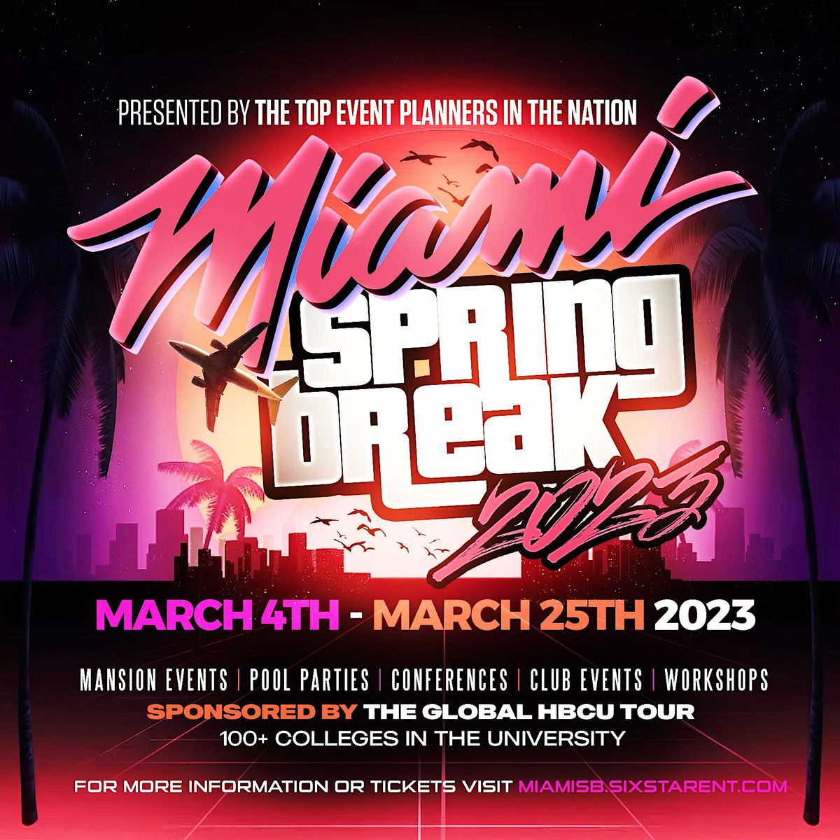 Miami Spring Break 2023, 8 March to 20 March AllEvents.in