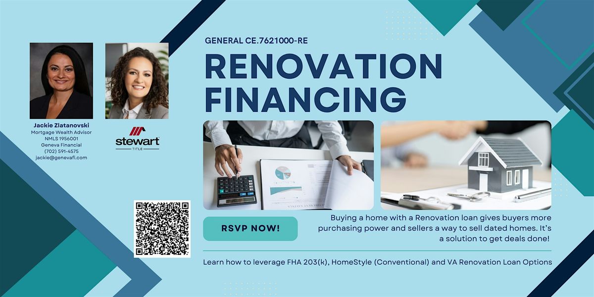 Unlocking Buyer Opportunities and Closing More Deals with Renovation Loans, 15 January | Event in Las Vegas