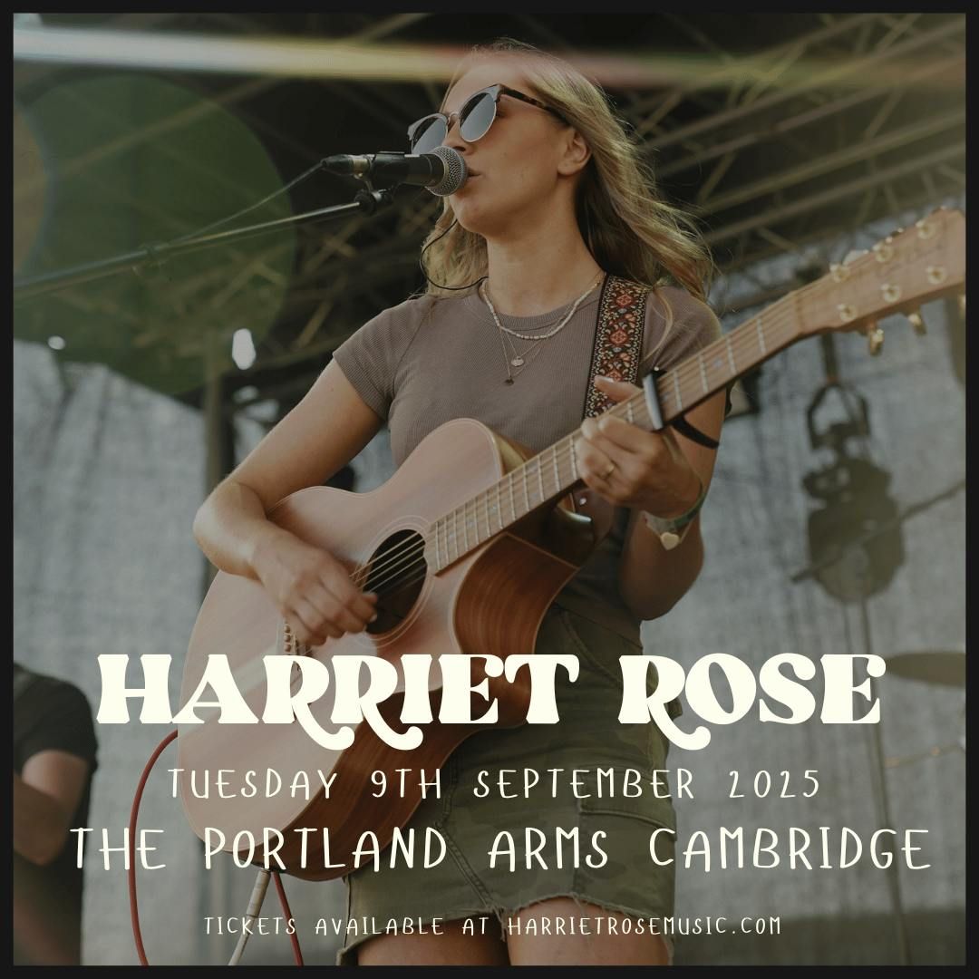 Harriet Rose at The Portland Arms, Cambridge, 3 March | Event in Cambridge | AllEvents