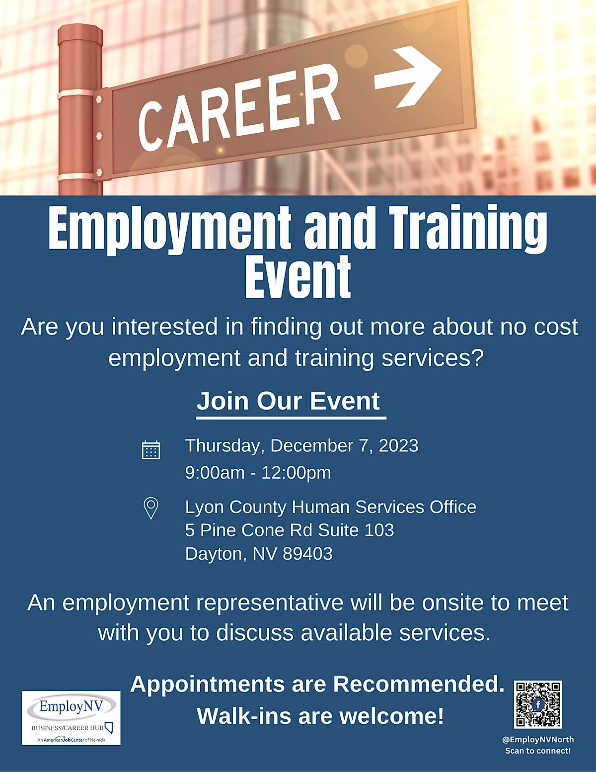 Employment and Training Event, Lyon County Human Services, Dayton