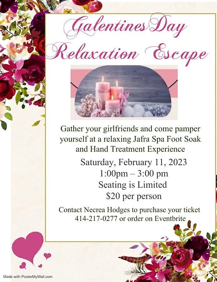 Galentine Day Relaxation Escape Jafra Spa Foot Soak Experience, The