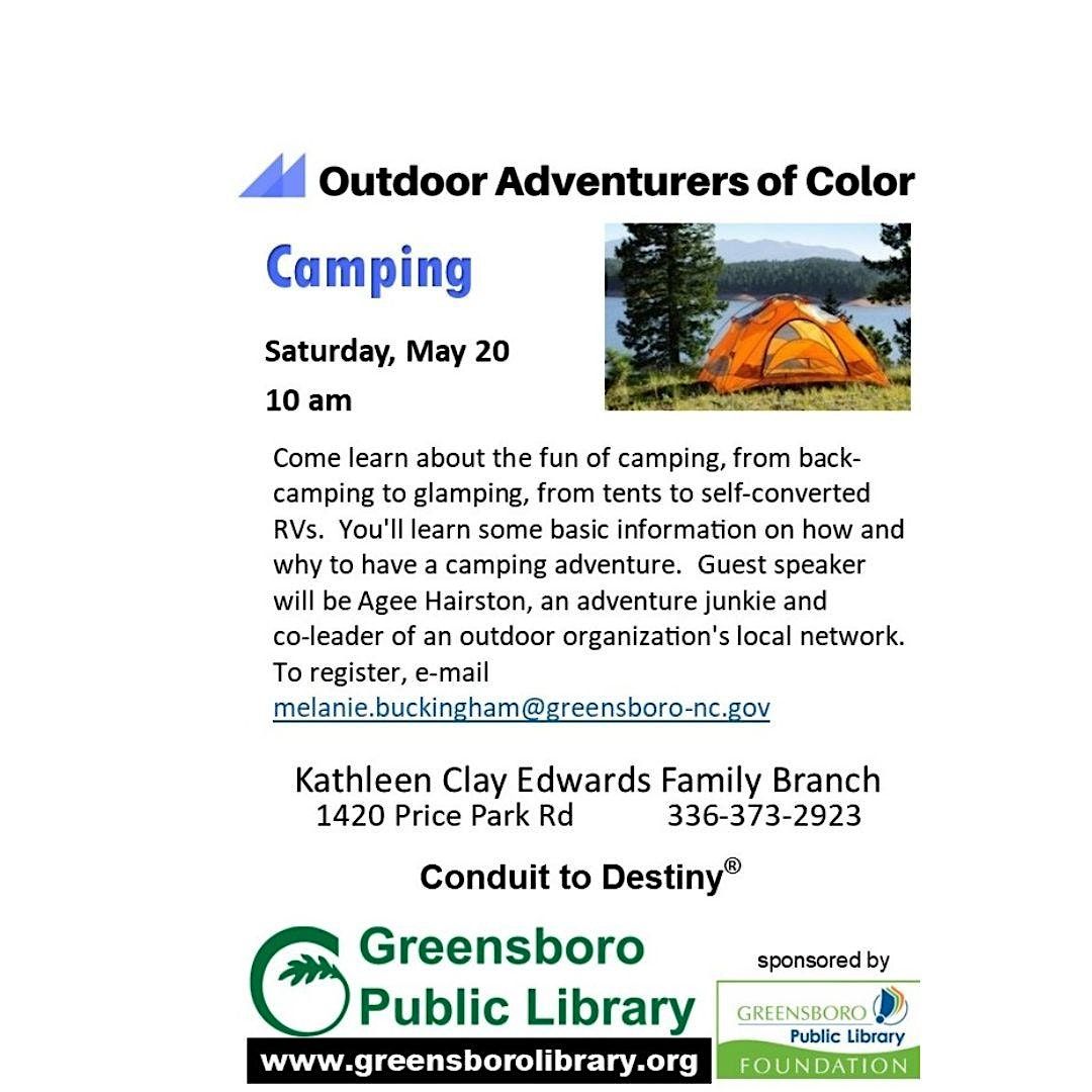 Outdoor Adventurers of Color Camping, Kathleen Clay Edwards Family