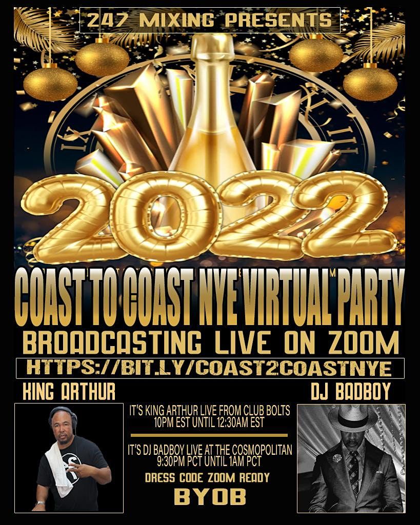 Coast To Coast Virtual Nye Party 22 December 31 To January 1 Online Event Allevents In Coast To Coast Virtual Nye Party 22 December 31 To January 1 Online Event Allevents In