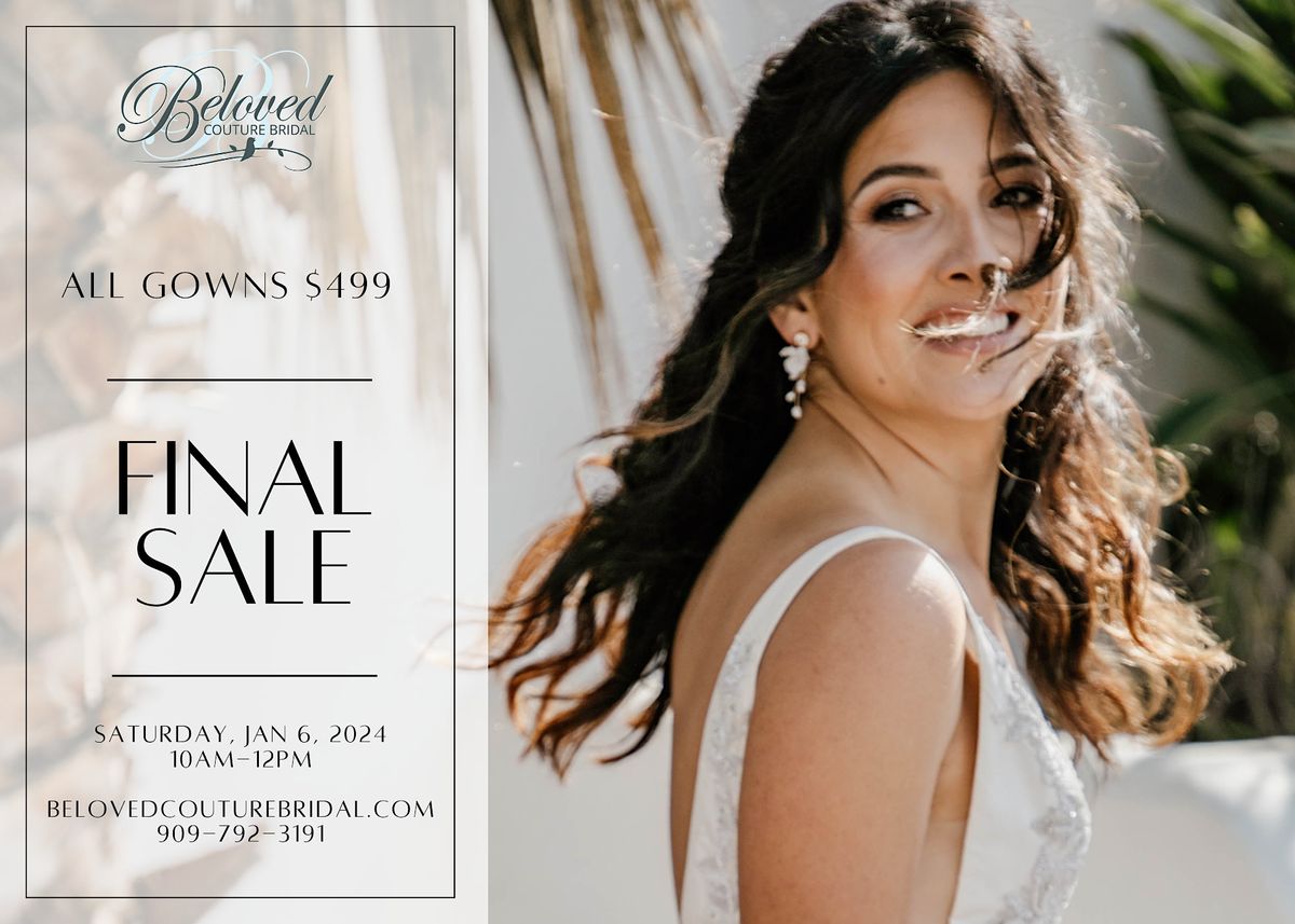 Final SALE! Bridal Sample Gown Sale All Gowns 499!, 329 W State St
