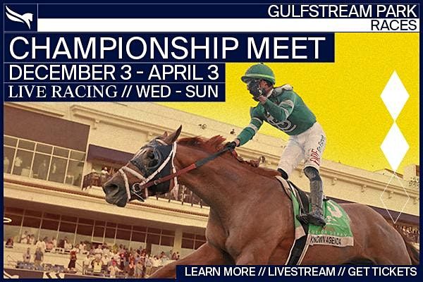 championship meet 2021 2022 level 1 gulfstream park racing and casino hallandale beach december 19 2021 allevents in online event