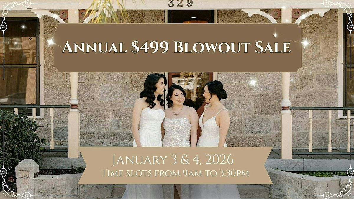 $499 Blowout Sale 2026, 3 January | Event in Redlands | AllEvents