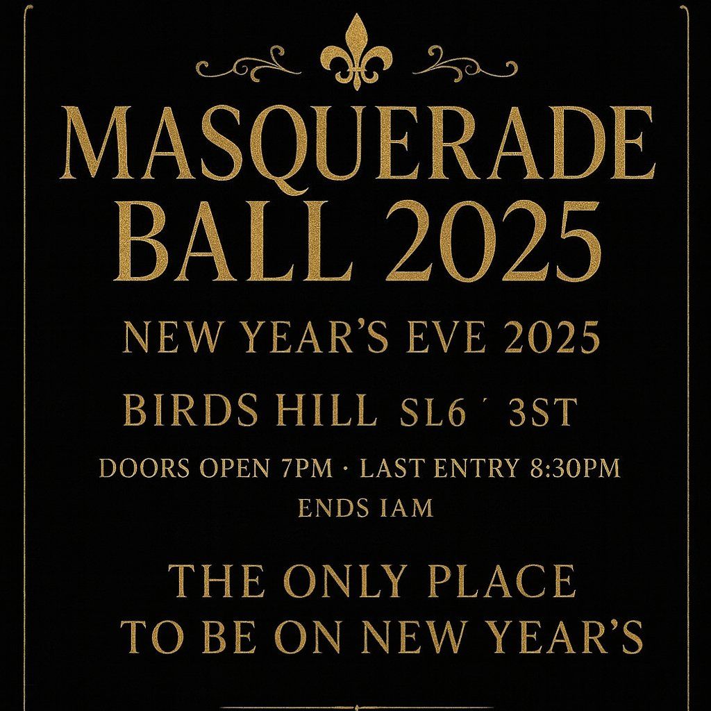 Masquerade Ball 2025, 31 December | Event in Bracknell | AllEvents