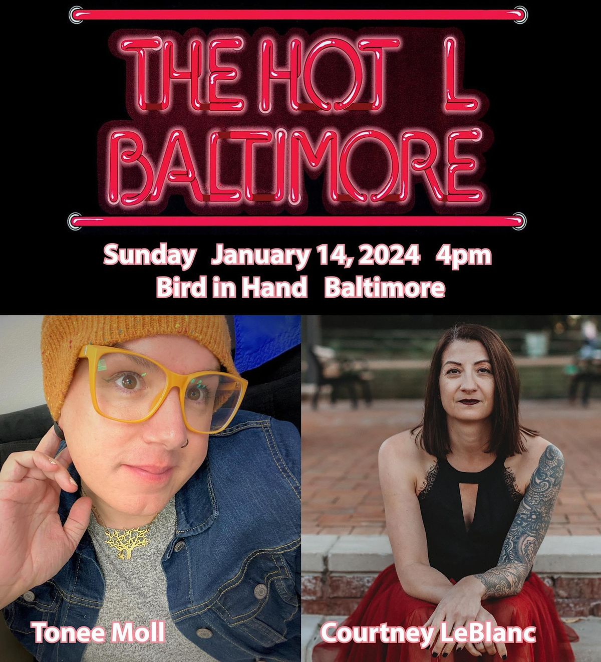 Hot L Poets Series featuring Courtney LeBlanc and Tonee Moll, Bird in