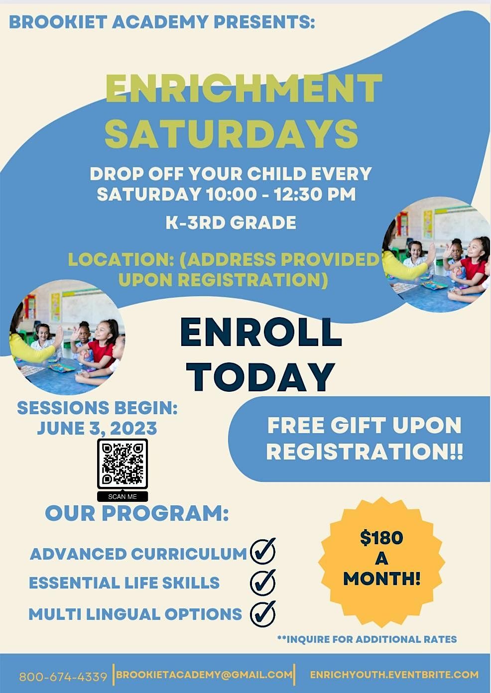 Enrichment Saturdays, TBA, Los Angeles, July 1 2023 | AllEvents.in