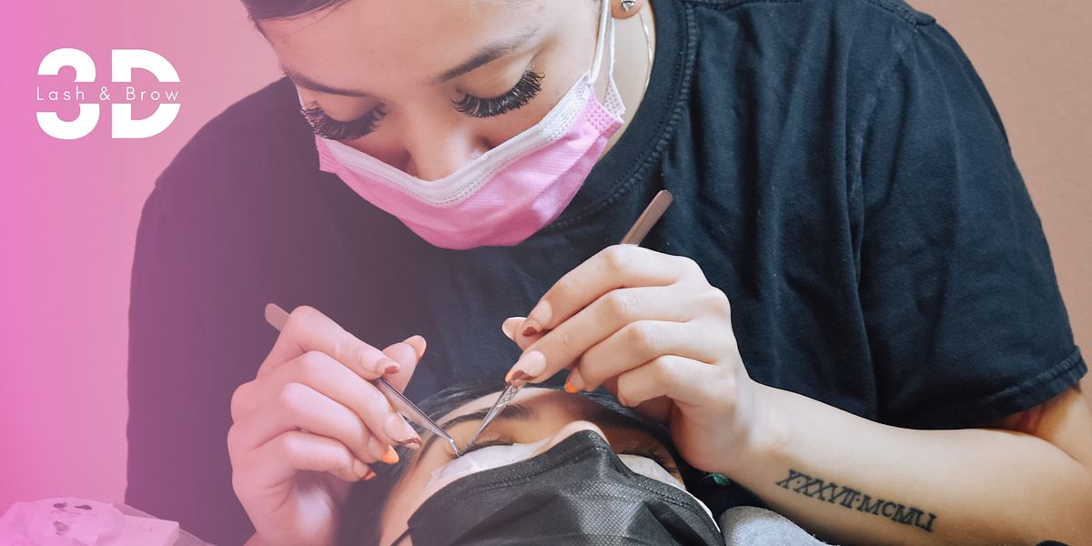 1 Dallas Classic Lash Extension Certification Class, 3D Lash & Brow