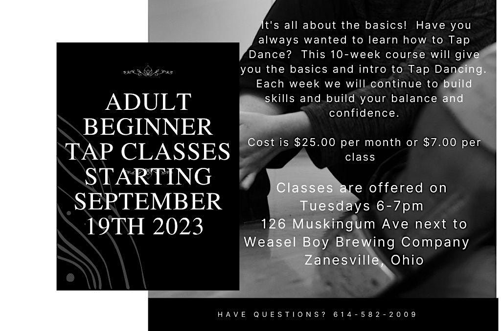 Adult Tap Classes, Weasel Boy Brewing Company, Zanesville, 21 November