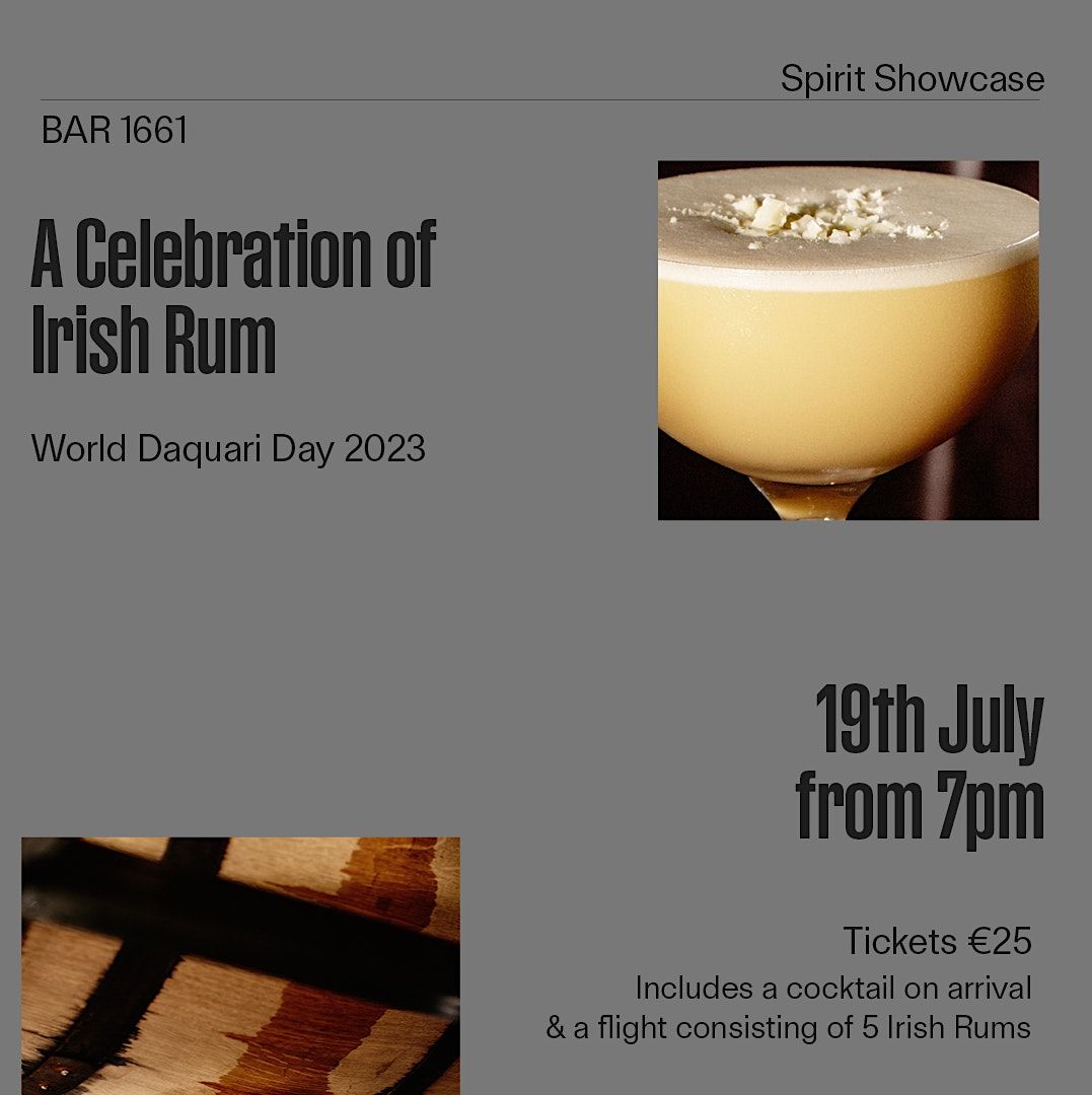 A Celebration of Irish Rum, Craft Cocktails X Cuckoo Lane, Dublin 7, 19