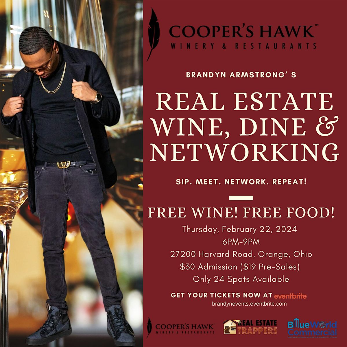 Real Estate Wine, Dine, & Networking, Cooper's Hawk Winery & Restaurant