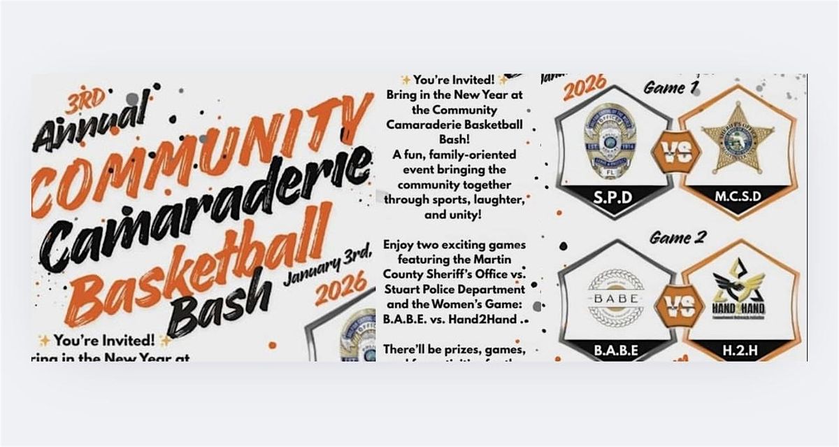 Community Camaraderie Basketball Bash, 3 January | Event in Stuart | AllEvents
